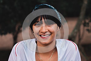 Latin Young Girl in the park