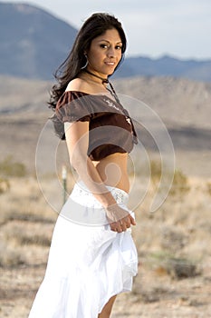 Latina in Desert