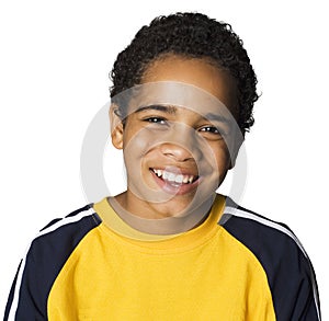 Latino boy laughing