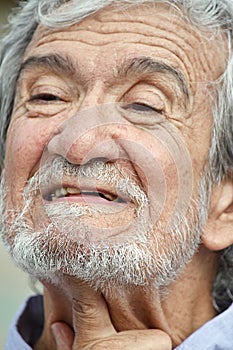 Latino Grandfather Face