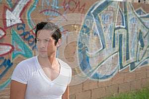 Latino Male In Urban Setting