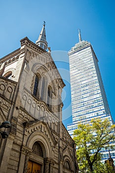 Latinoamericana Tower and Church San Felipe de Jesus, Mexico City