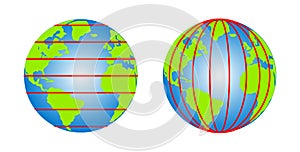latitude and longitude diagram of earth photo