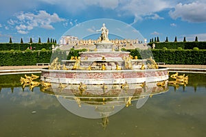 Latona fountain in Versailles garden, Paris, France