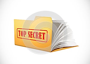 Latop concept - computer data folder