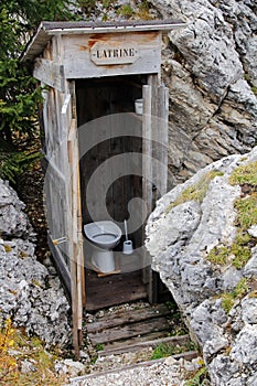 Latrine in the mountains