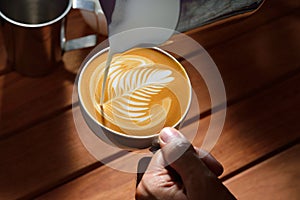 Latte art photo