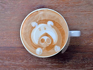 Latte Coffee art Pig Face