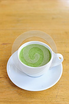 Latte Cup of green tea