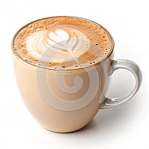 Latte isolated on white background