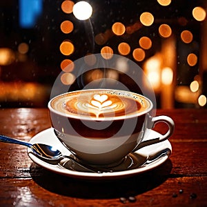 latte , italian style milk coffee hot beverage drink