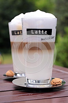 Latte Macchiato glasses photo