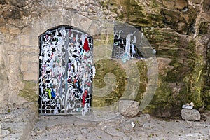 Agia Solomoni Christian Catacomb. A place of worship and veneration of an early Christian saint. Paphos, Cyprus. photo