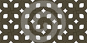 Lattice geometric seamless pattern vector design.