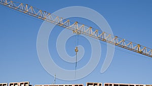 Lattice jib of a large construction crane