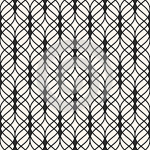 Lattice seamless pattern. Subtle background, wavy lines, mesh