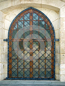 Latticed ornamental gothic window