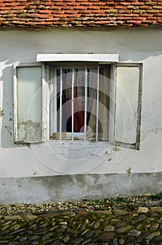 Latticed window photo