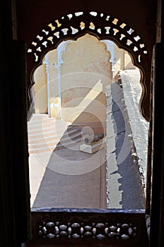 Latticework Archway, Meherangarh Fort, Jodhpur, Rajasthan, India