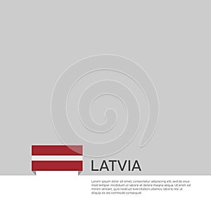 Latvia flag background. State patriotic latvian banner, cover. Document template, latvia flag on white background. National poster
