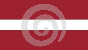 Latvia flag icon in flat style. National sign vector illustration. Politic business concept