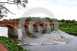 Latvia, Kuldiga brick bridge. It was built in 1874