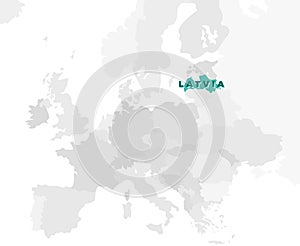 Latvia Location Map photo