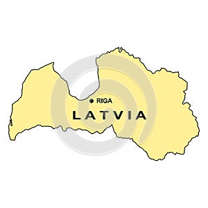 Latvia map icon design