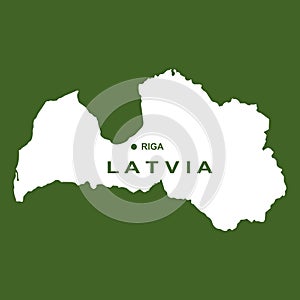 Latvia map icon