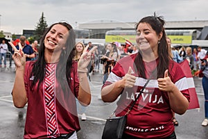 Latvian basketball fans