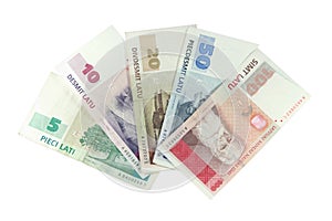 Latvian money - lats photo