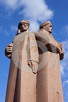 Latvian Riflemen Monument in Riga photo