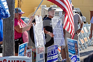 Republicans at vote counting protest outside Broward Country Supervisor of Elections Brenda Snipes` office