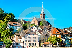 Laufenburg at the Rhine River in Germany