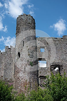 Laugharne castle, built in the 13th-century castle