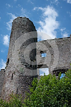 Laugharne castle, built in the 13th-century castle