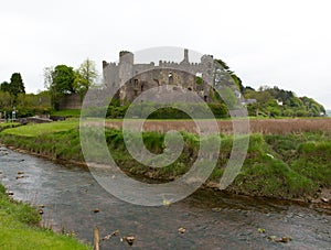 Laugharne Castle Carmarthenshire Wales