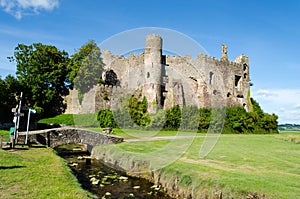 Laugharne Castle in Carmarthenshire - Wales, United Kingdom