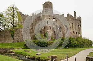 Laugharne Castle exterior, Carmarthenshire