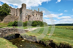 Laugharne castle, wales, pic taked in a sunny day