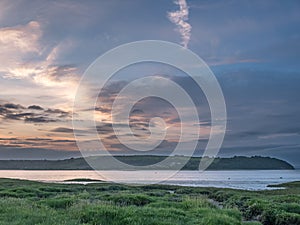 Laugharne Taf Estuary at Sunrise Wales