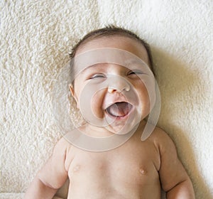 Laughing baby