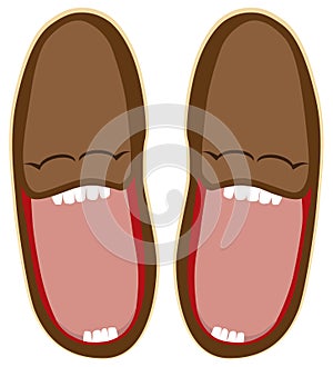 Laughing Cartoon Slippers