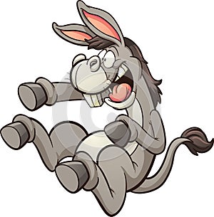 Laughing donkey