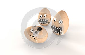 Laughing Egg Characters