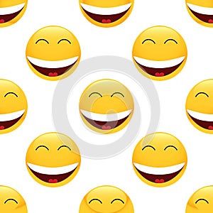 Laughing emoticon pattern