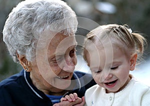 Usměvavý babička 