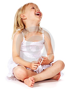 Laughing little girl