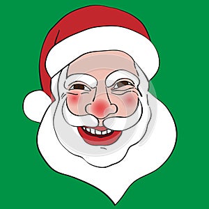 Laughing Santa Claus portrait