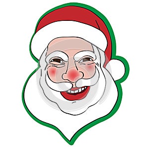 Laughing santa clip art